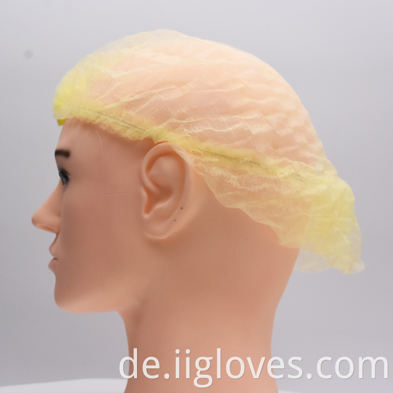 Haarabdeckung Streifen nicht gewebtes Clip Mob Cap Capsable Hair Cap Beauty Bouffant Caps Großhändler